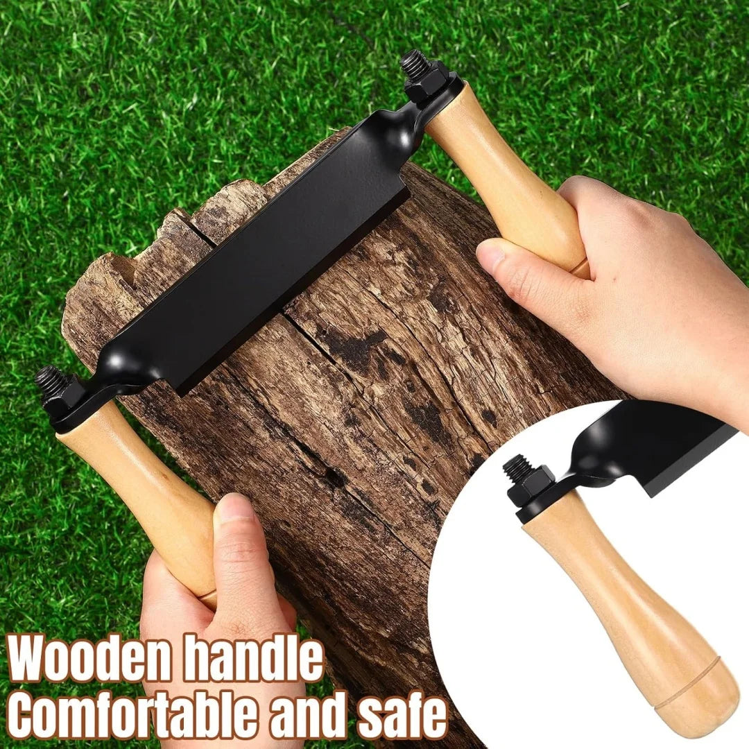 Bark Removal Tool Debarking Hand Tool Draw Shave Tool Ergonomic Efficient Comfortable Grip Tree Bark Peeler Tool Unsharpened