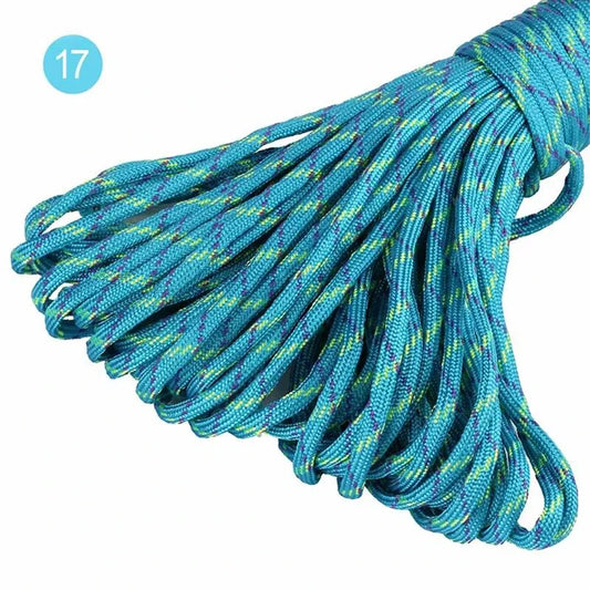 5/10/20M 5mm Outdoor Tent Rope 7 Core Strand Cord Camping Paracord Cord for Bag Sewing Climbing Ropes DIY Handmade Material