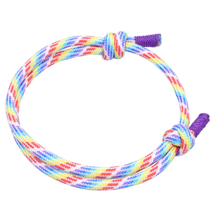 550 Paracord Rope Thread Knot Wrap Survival Bracelets Handmade Double Layer Emergency Outdoor Multipurpose Women Men Jewelry