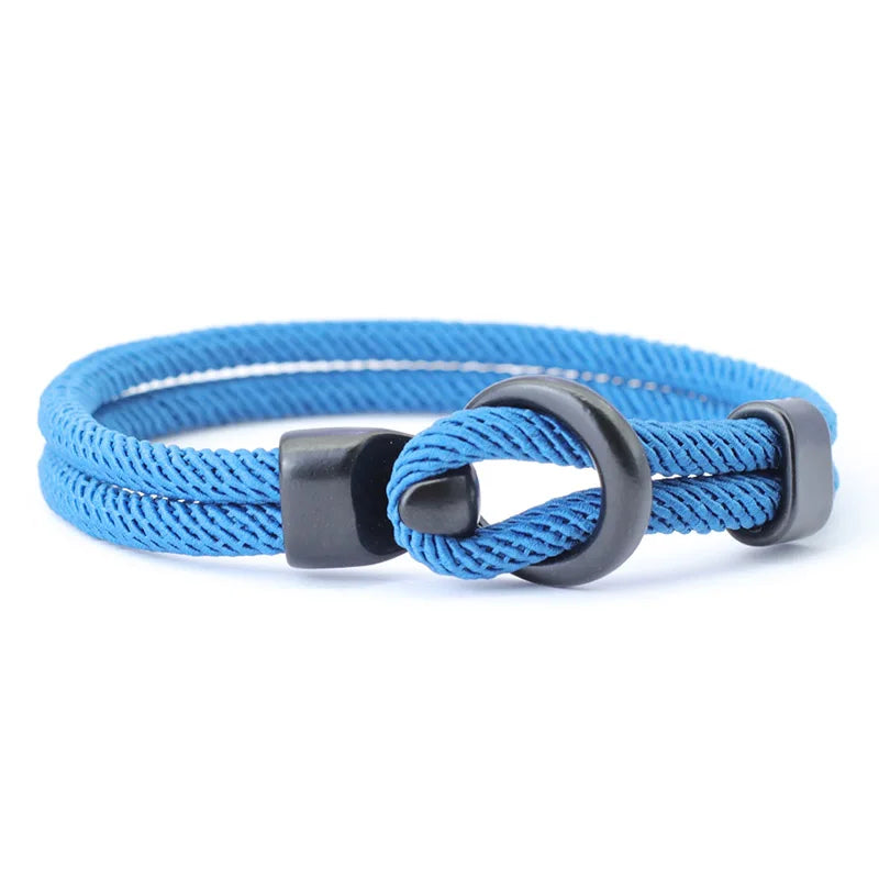 Novel Grade A Rope Bracelet Men Double Layer Outdoor Camping Braclet Homme Accessories Survival Paracord Braslet Gift For Him