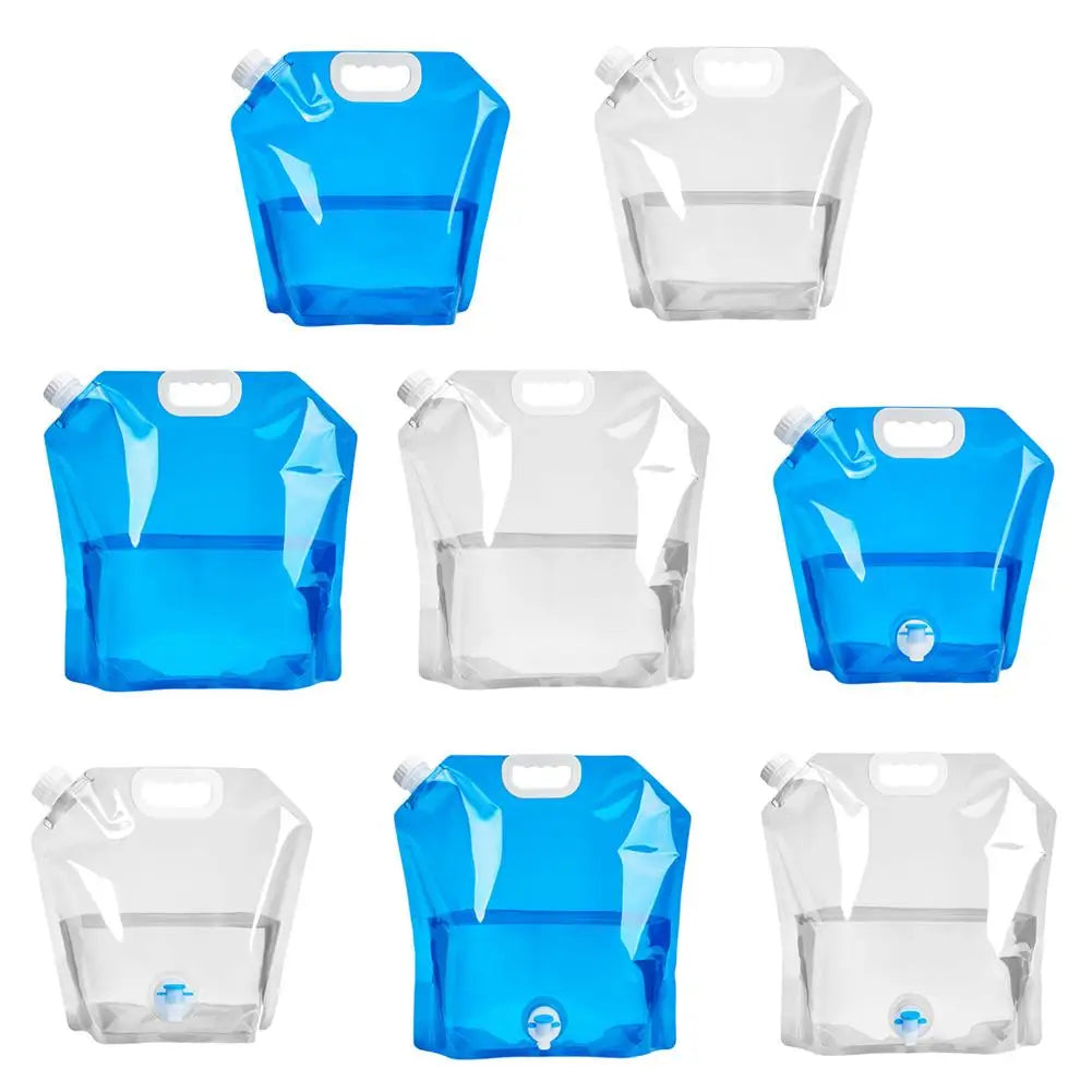 5/10L Portable Camping Water Bag Foldable Drinking Water Bucket Large Capacity Water Container For Outdoor Travel Lightweight