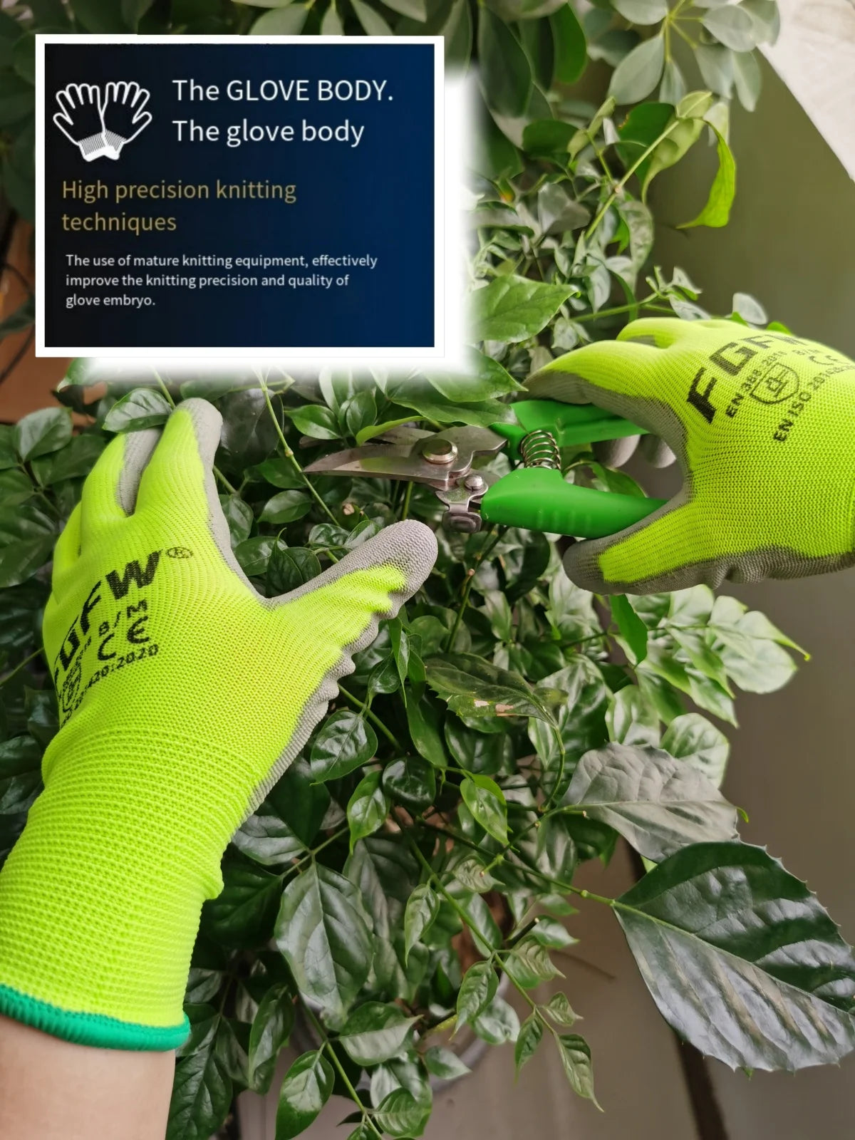 10 Pairs PU Coated Work Gloves - Lightweight, Durable Safety Gloves EN 388/ISO20471 Certified, Sizes S/M/L/XL