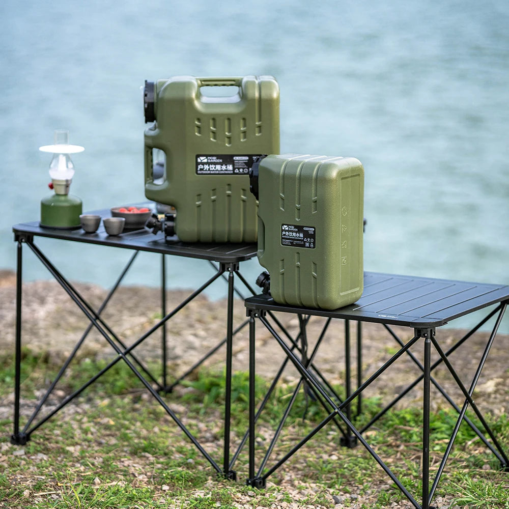 Mobi Garden 11L ,18.5L  Water Bucket Portable Handle Tank Container Ultralight Large Capacity Hiking Water Container