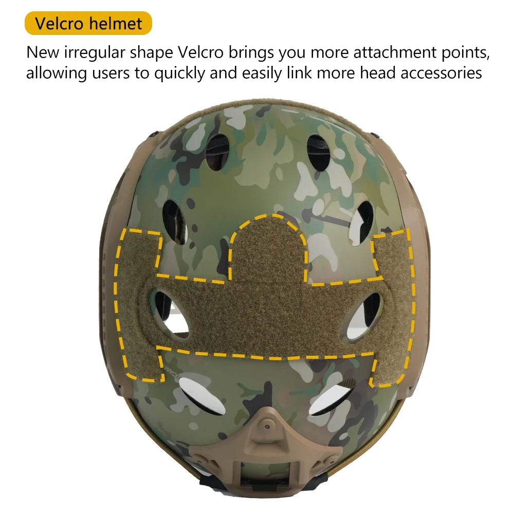 Military Helmet Kids Adults CS War Gaming Cosplay Outdoor Sports ABS Thickened Camouflage Army Helmet Head Protective Equipment