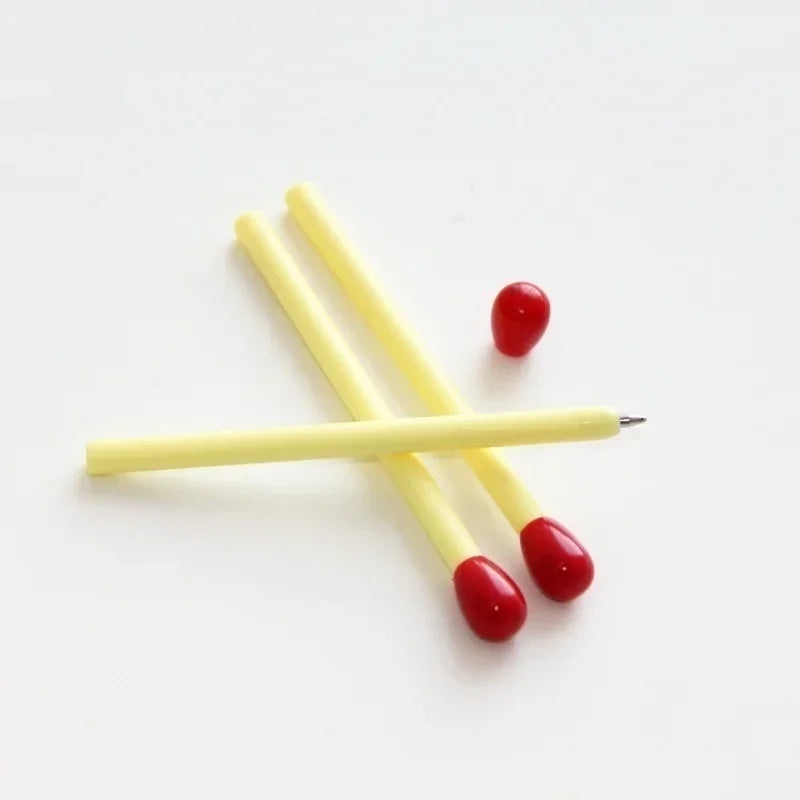 10 PCS/set Funny Match Shaped Ballpoint Pen Creative Matches Rollerball Pens Novelty Pens for Office School Supplies