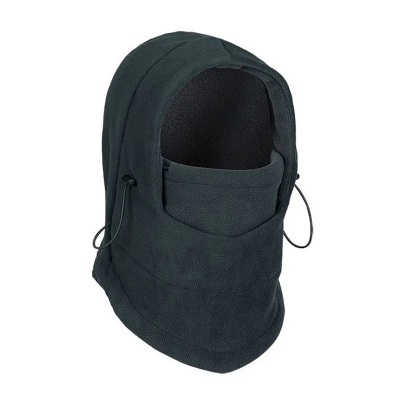 Winter Men Women Warm Hat Waterproof Thermal Fleece Balaclava Hat Hooded Neck Warmer Hiking Scarves Outdoor Riding Windproof Cap
