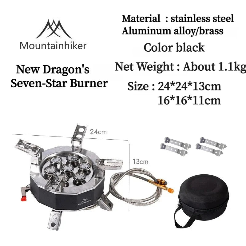 Mountainhiker Burner 15800W 19800W Gas Stove Cookware Portable Furnace Picnic Barbecue Supplies Outdoor Camping Hiking Tourist