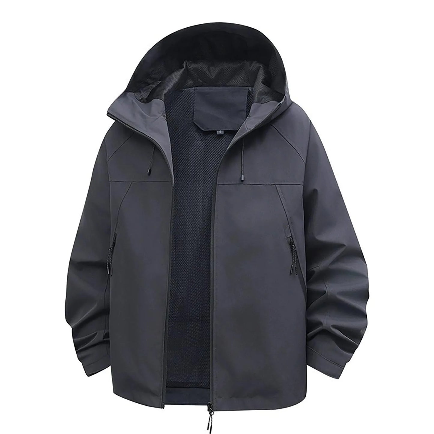 Women's Outdoor Jacket Casual Zipper Hooded Jacket Breathable Windproof Waterproof and Stain-resistant Mountaineering Clothing