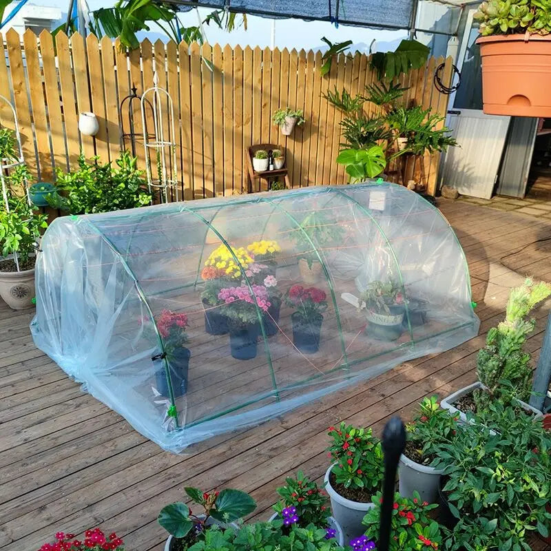 0.1mm PE Plastic Tarpaulin Outdoor Winter Snow Tarp Garden Patio Plants Cover House Tarp Pergolas Canopy ,Pets House Raincover