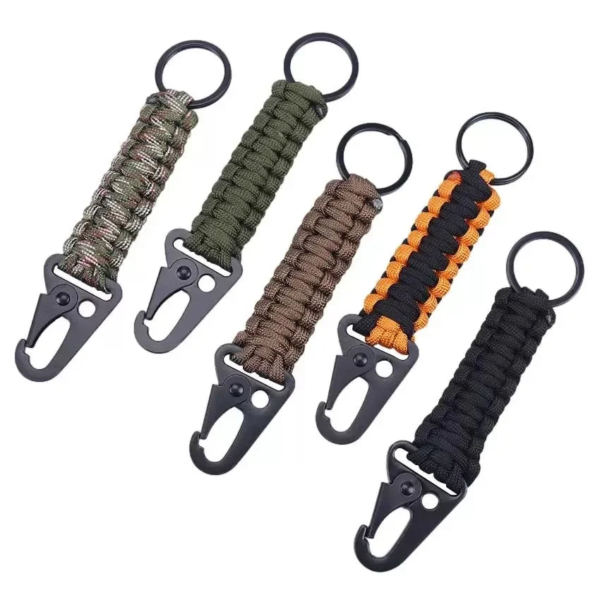 1/20PCS Outdoor Multi-Functional Bracelet Backpack Keychain Handwoven Sports Paracord Wrist Strap Hiking Camping Equipment
