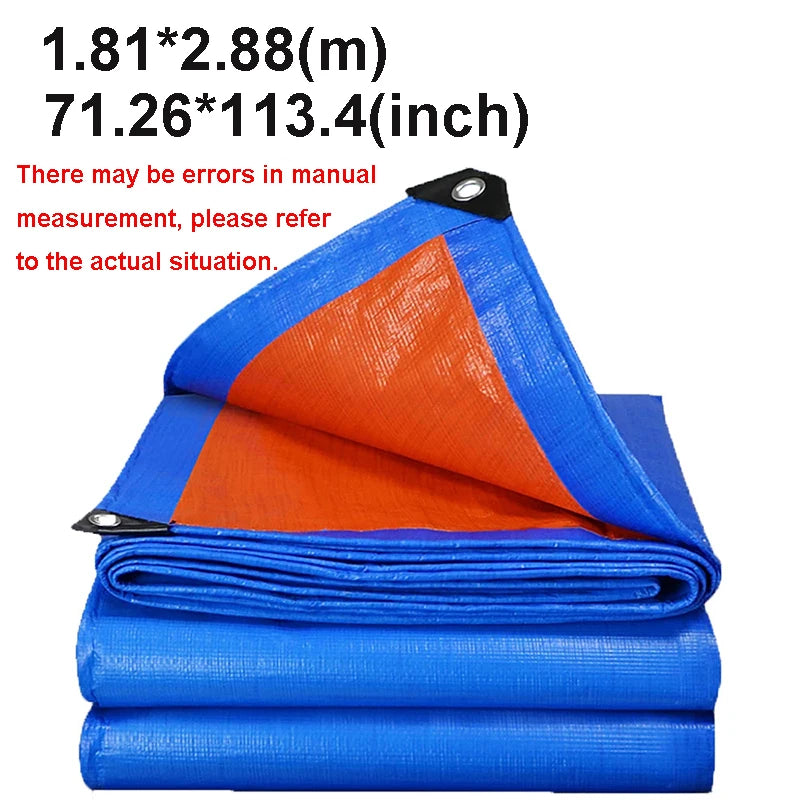 Waterproof Tarp Tarpaulin Awning Durable Rectangle Sun Shade Patio Sunrays Uv Block Rain Cover Camping Outdoor Facility Backyard