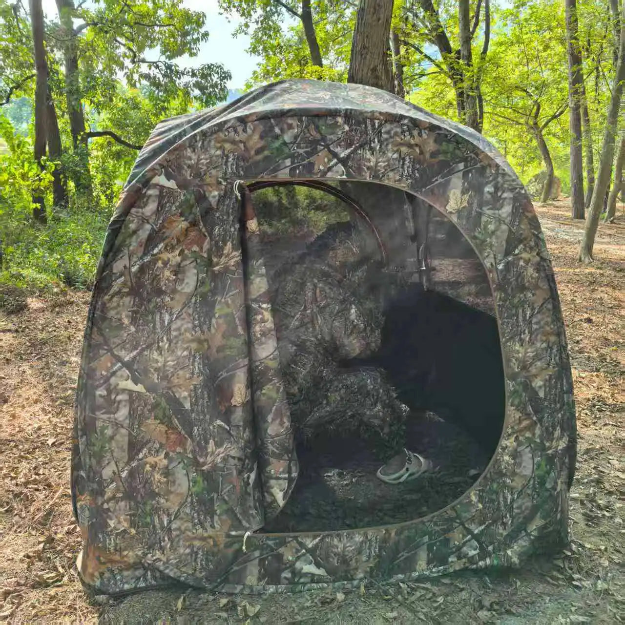 Outdoor Camouflage Camouflage Bird Watching Tent 270 ° Forest Multi-person Round Portable Hunting Tent
