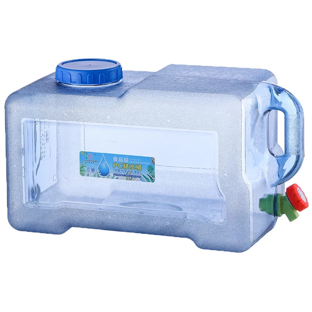 Camping Water Container Portable Car Driving Water Tank Large Capacity Outdoor Water Bucket with Faucet Picnic Accessories