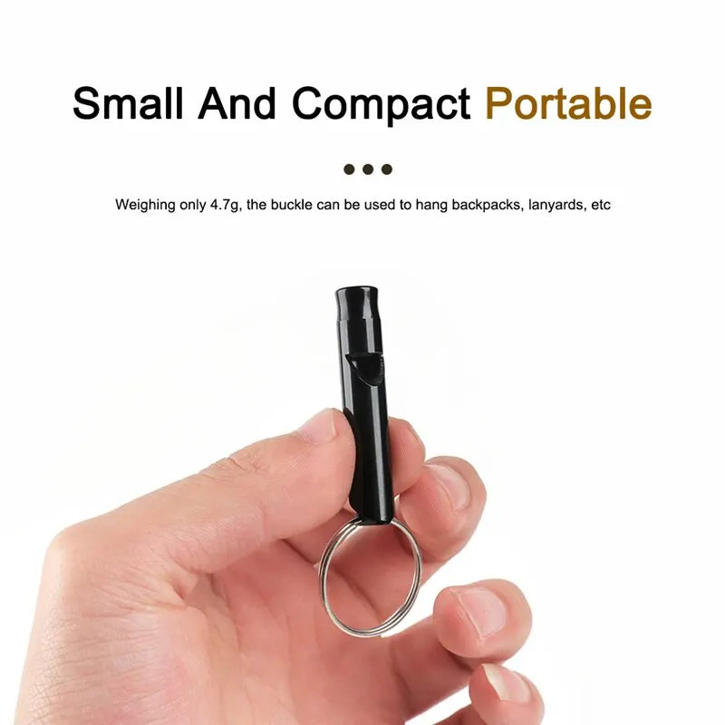 Aluminum Whistle Mini Size Multifunction Pendant With Keychain Keyring For Team Sports Outdoor Camping Hiking Survival Emergency