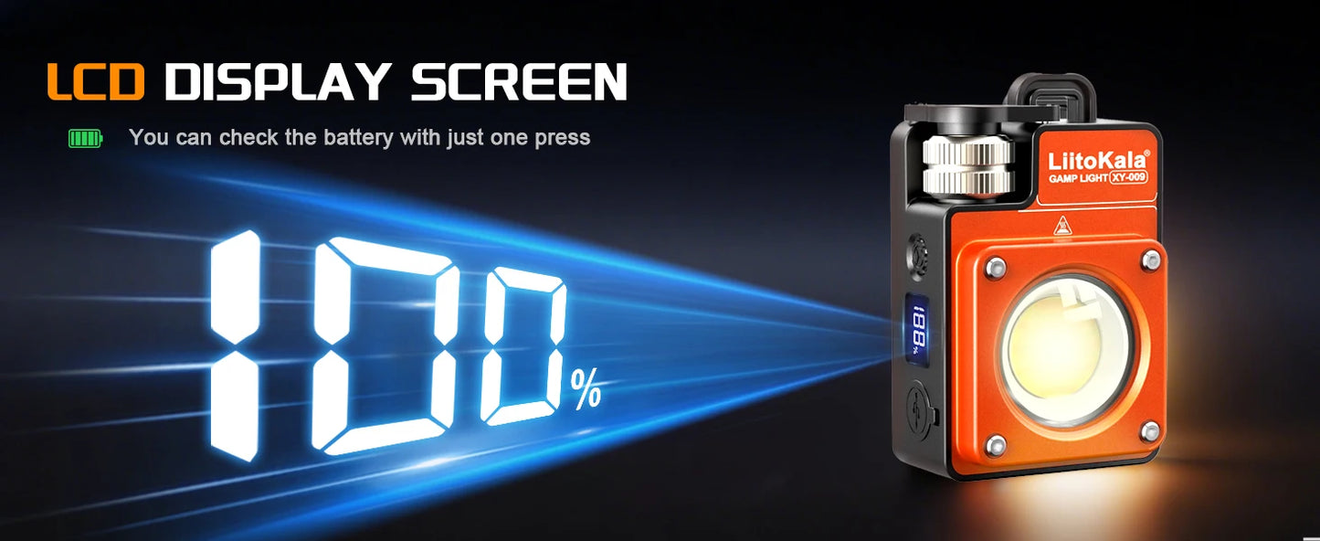 LiitoKala new keychain light 120-3500LM rechargeable flashlight multifunctional portable 3000mAh battery work light