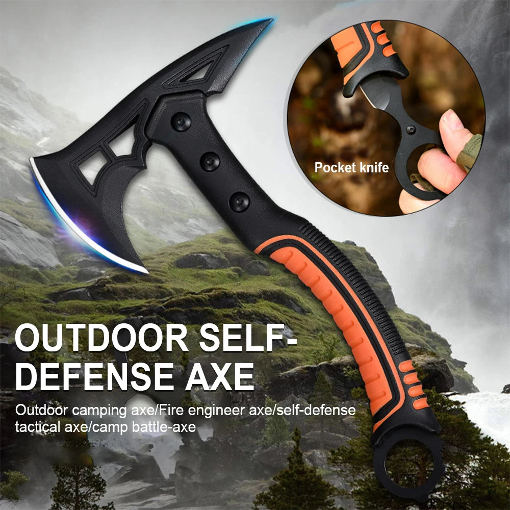 Outdoor Axe Outdoor Self-Defense Axe,Outdoor Camping Axe,Camping Tactical Axe,multifunctional Woodworking Axes,survival hatchet