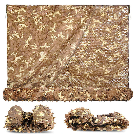Camouflage Netting, Desert Camouflage Netting Roll, Hunting Concealment Net, Suitable for Camping, Hunting, Party Decorations