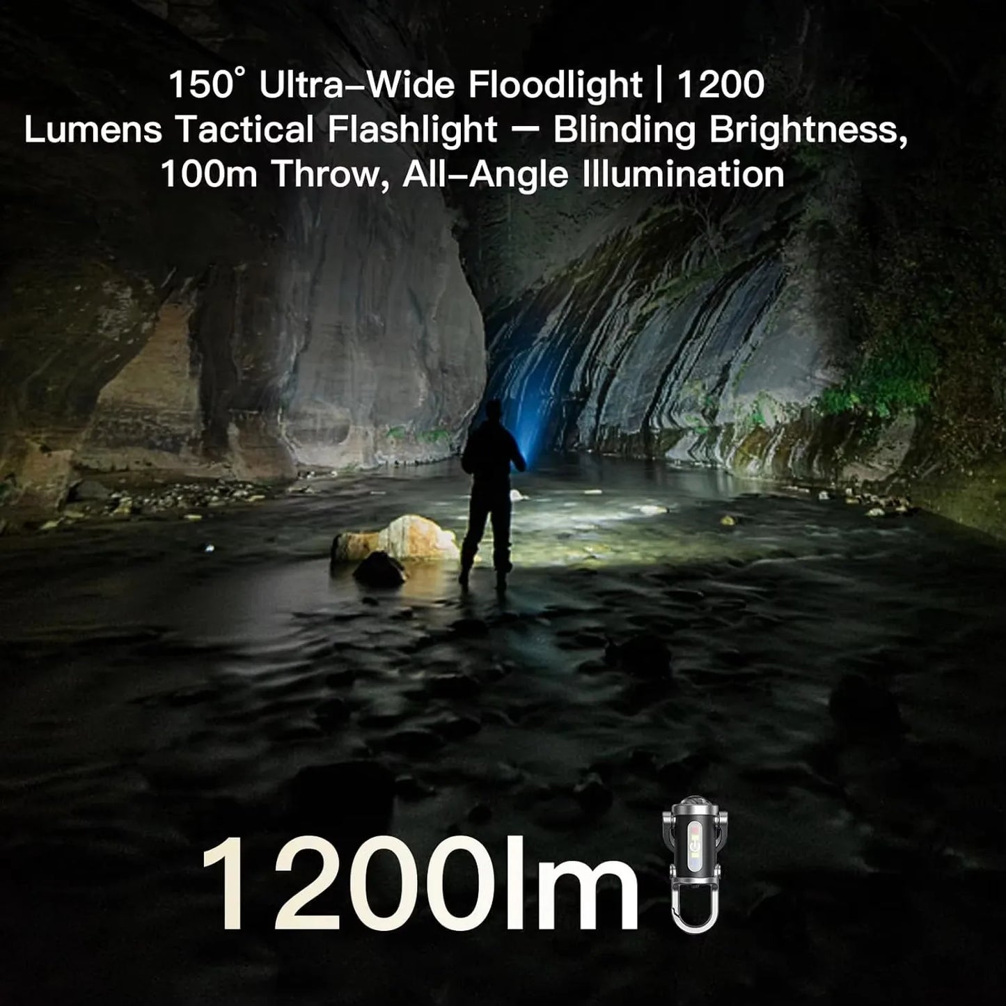 Powerful Cob Led Flashlight Keychain USB Rechargeable Portable Torch 1000Lumens Waterproof Keychain Camping Hiking Pocket Light