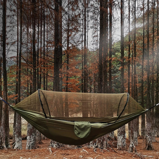 Camping Hammock Fully Automatic Quick Opening Mosquito Net Outdoor Camping Tent High Strength Parachute Fabric Hanging Bed Net