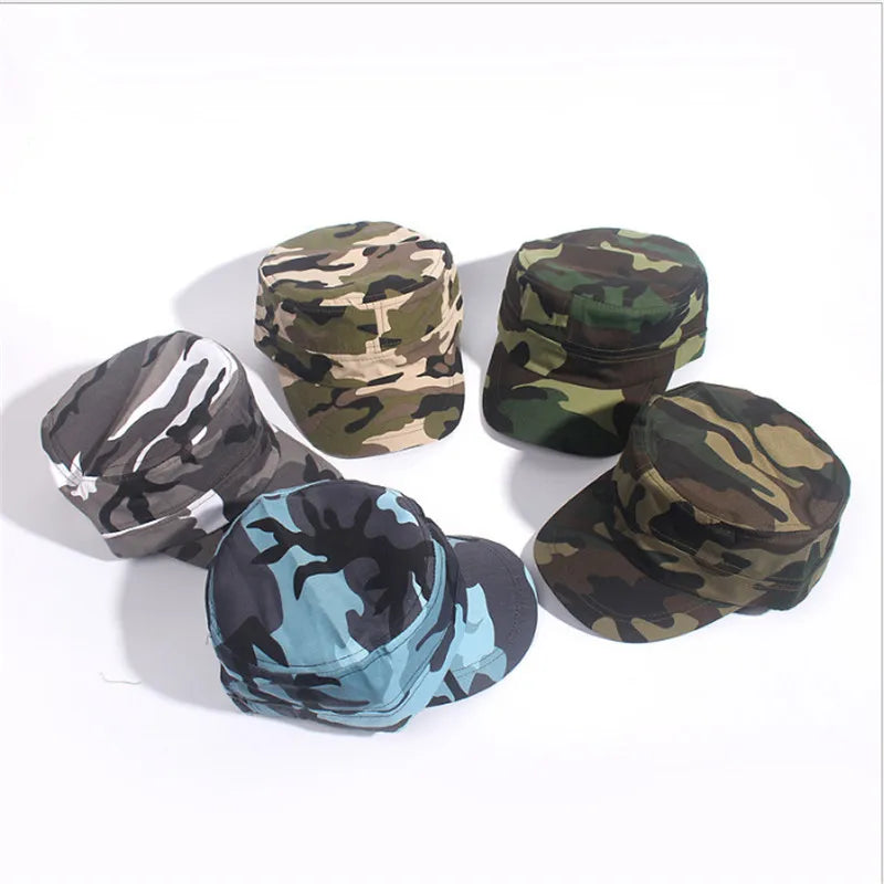Men Army Hat Outdoor Sport Caps Camouflage Baseball Cap Tactical Military Army Camo Hunting Finshing Cap Flat Top Hats