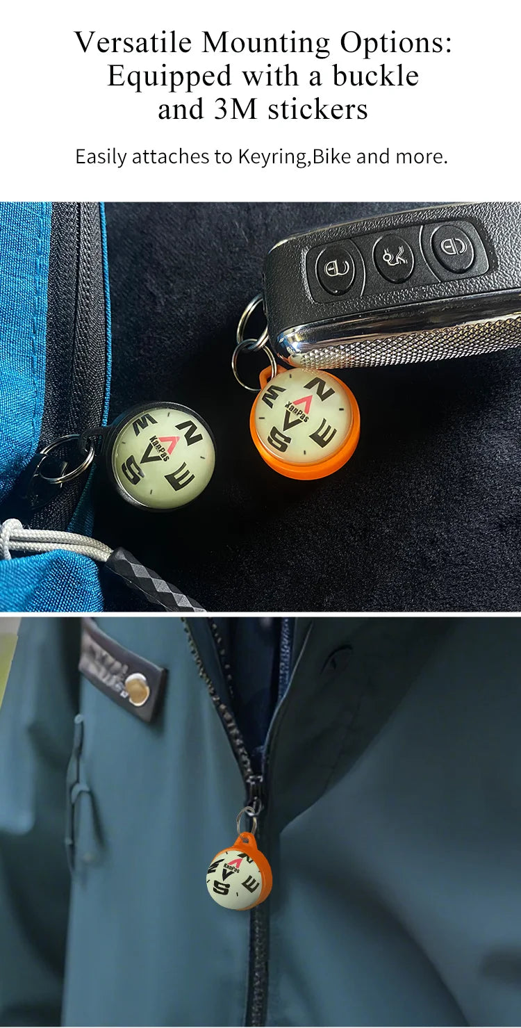 KanPas EDC Micro Floating Compass Ball /Luminous Compass Ball for outdoor&bike/ Waterproof, Lightweight Compss Ball/EDC-V20L
