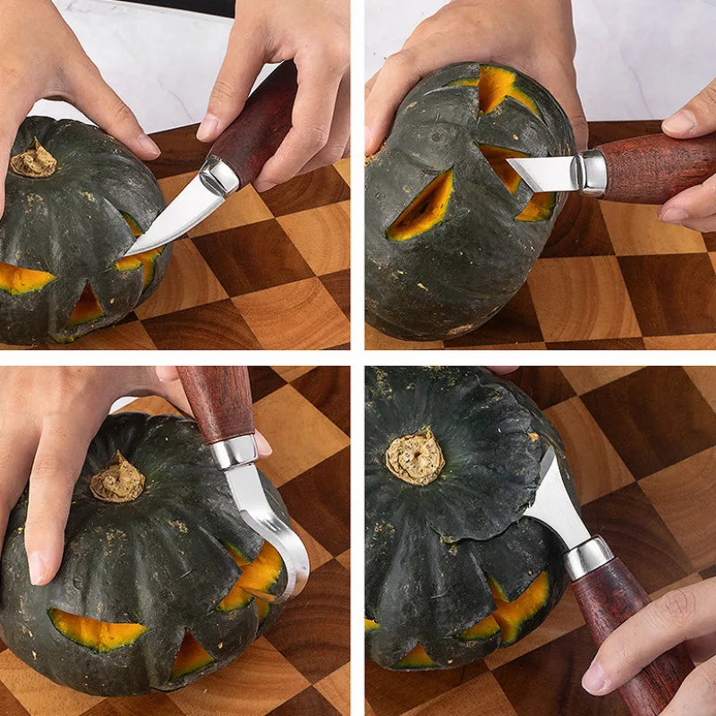 Hand Carving Knife Set for Pumpkin Carving Wood Spoon Sculpture Gift for Beginners Pros Christmas Children's Day