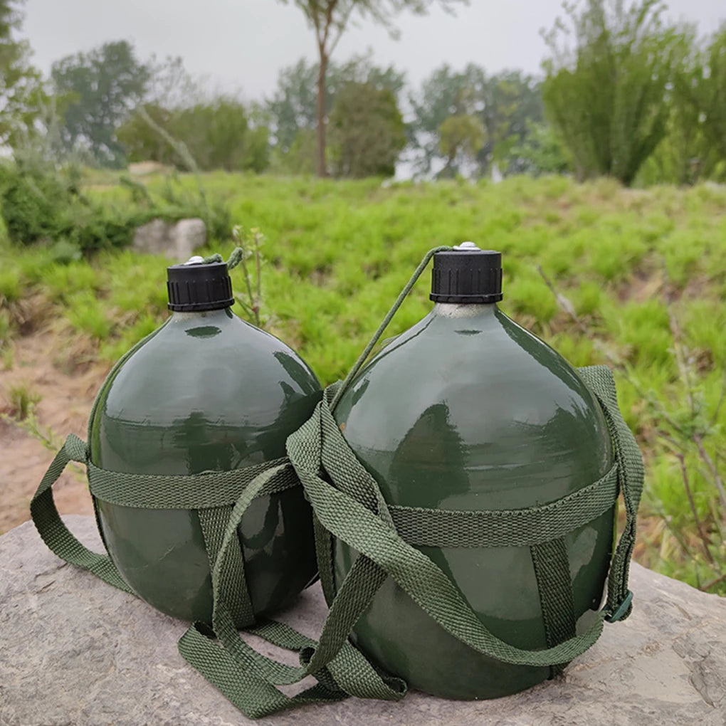 Military Type 87 aluminum kettle Convenient Large Capacity Survival Water Bottle Canteen Kettle for Outdoor Camping Travel