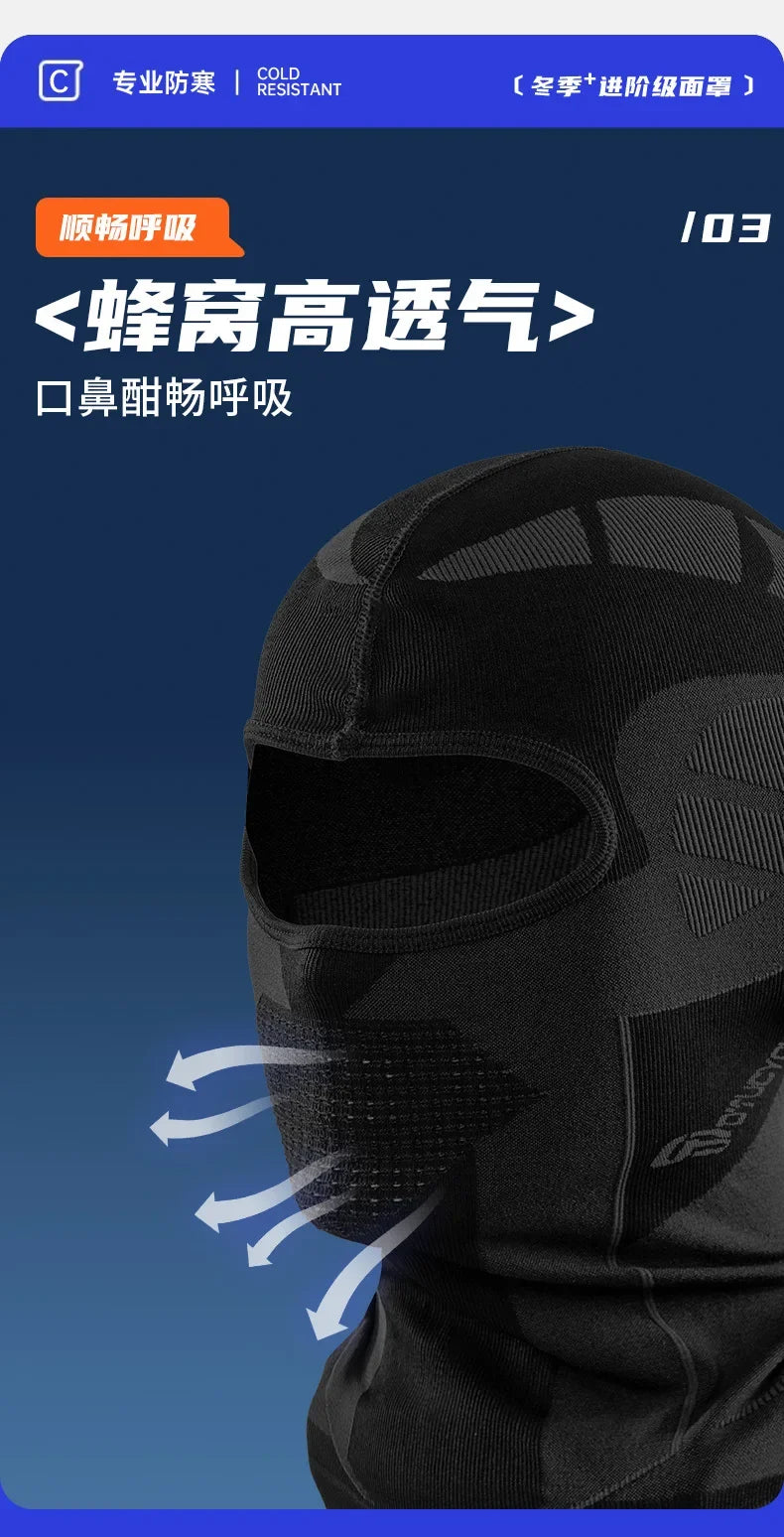 Thermal Scarf Balaclava Men Women All Face Mask Winter Warm Ski Hat Cold-Proof Cycling Hunting Head Neck Cover Helmet Liner Caps