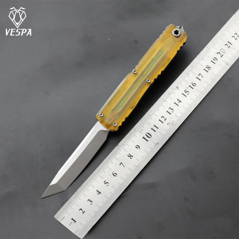 VESPA 0-point rotation M390 blade, 7075-T7 aluminum handle, outdoor EDC tool