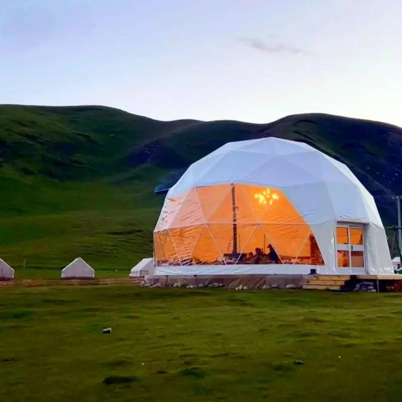 【Free  Global Shipping】 5 Meters Diameter Geodesic Dome Tent 1-2 people Spherical Tent Hotel Resort Outdoor Luxury Glamping Dome