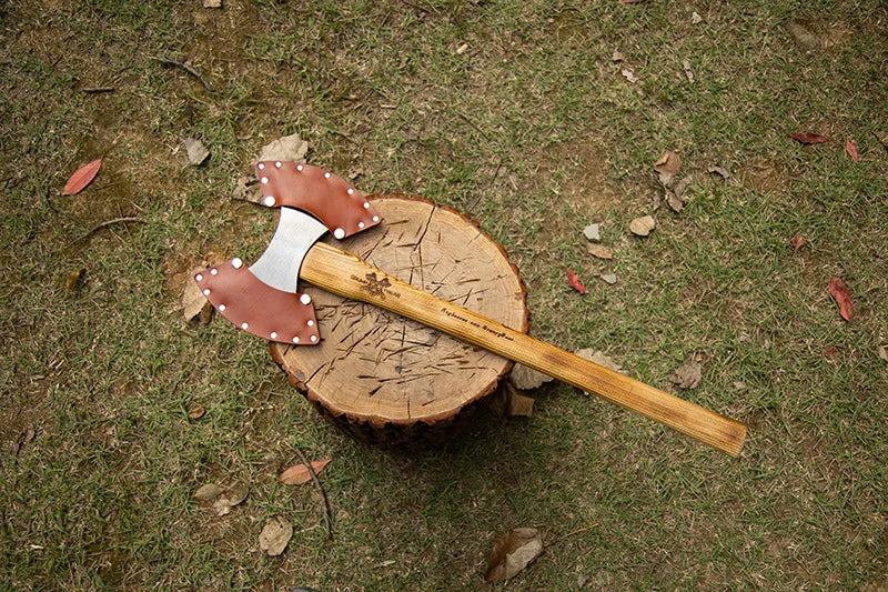 Double Edged Axe Outdoor Camping Survival Axes Woodworking Cut Firewood Hand Axe Multifunctional Fire Rescue Forging Axes