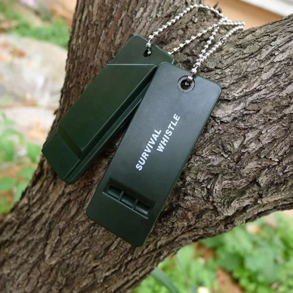 3PCS High Decibel Emergency Survival Whistle 3-Frequency Whistle Portable Keychain Camping Hiking Survival Whistle Outdoor Tools