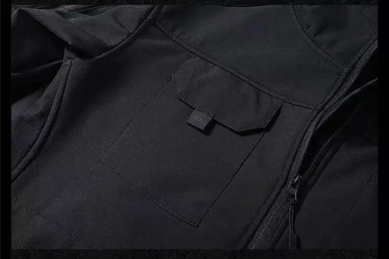 Men's Winter Autumn Fleece Sharkskin Waterproof Tactical Military Camping Hiking Jackets Climbing Hunting Coats Combat Pants