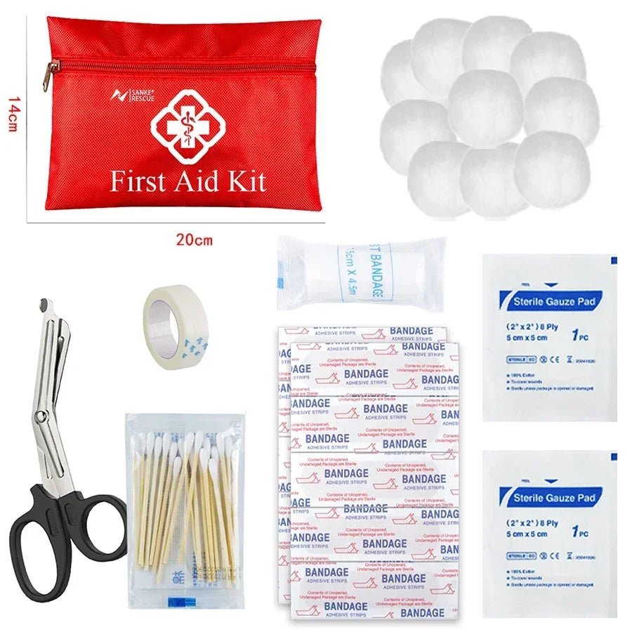 First Aid Kit 26-330 Piece All-Purpose Tactical  Emergency Kit In The Car Acessories Survival Kits Camping Medical Bag