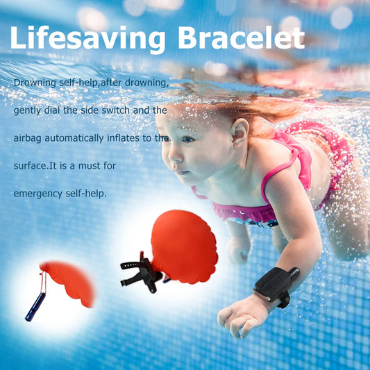 Outdoor Anti-Drowning Wristband Lifesaving Rescue Device Floating Wearable Swimming Safe emergency Water Sports Aid Lifesaving