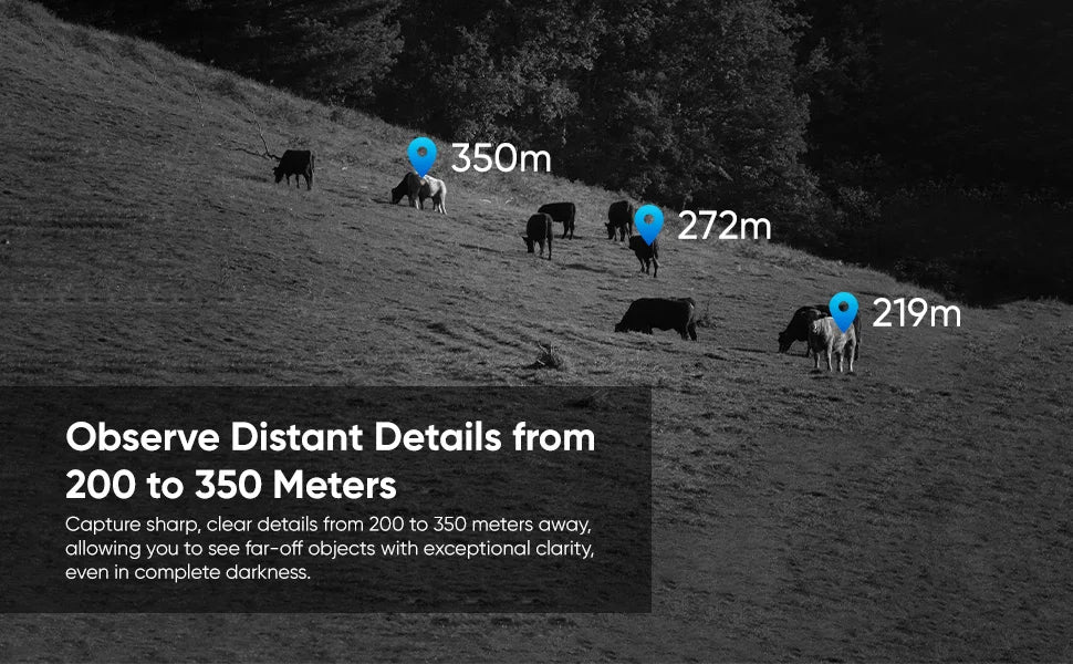 1920x1080 OLED Night Vision Scope for Hunting HD Photos Videos Clip on Night Vision Monocular Day Night Observation up to 300M