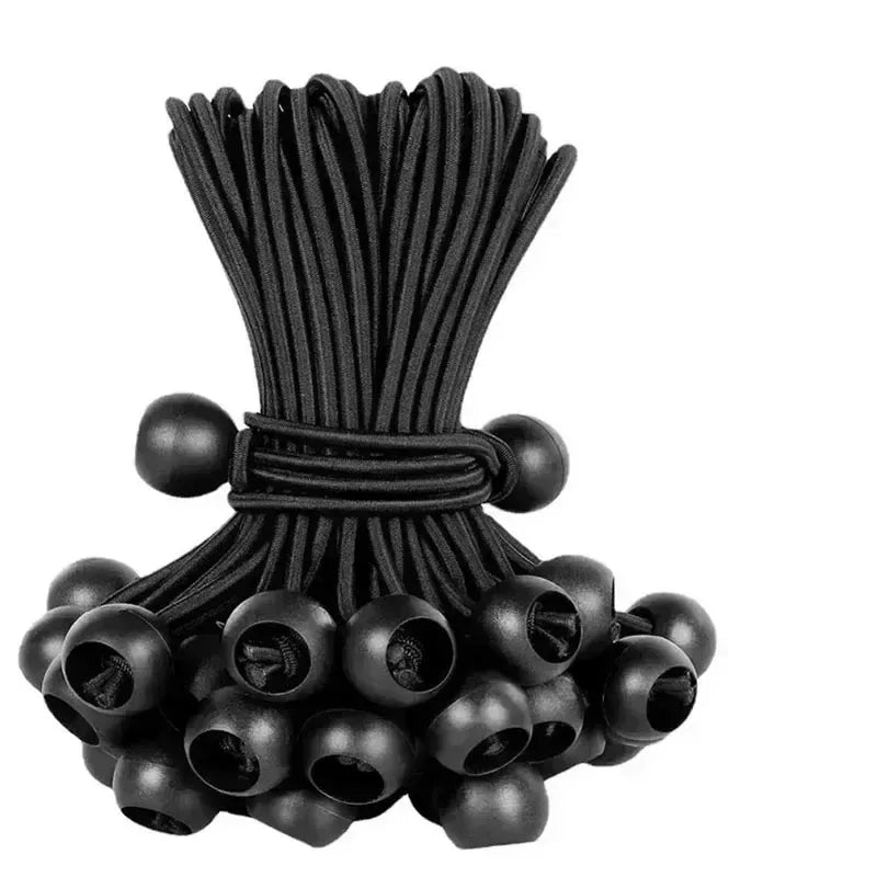 Bungee Ball Tarps Canvas Tarpaulin Flagpole Ties Elastic Rope Lace Fixed Boat Pole Camping Tent Accessories 4pcs