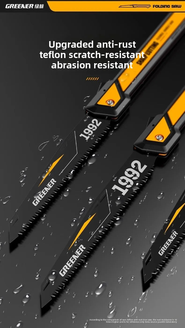 High Quality Manganese Steel Folding Hand Saw for Household Use and Outdoor Wood Sawing Perfect for Hand - held Manual Operation