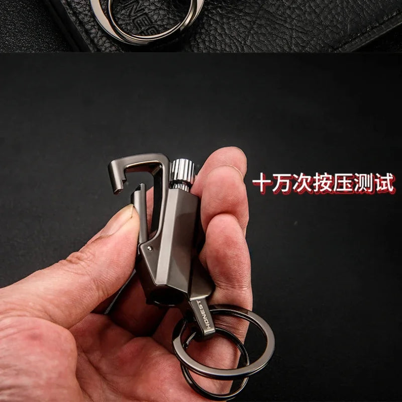 Outdoor Multifunctional Portable Match Keychain, Kerosene Lighter, Metal, Camping Ignition Tool, Men's Gadget