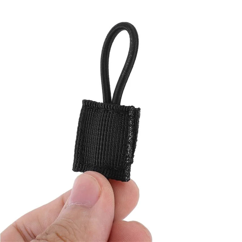 10pcs MOLLE Elastic Nylon Webbing Ribbon Buckle Outdoor Hiking Hunting Backpack Vest PTT Antenna Stick Pipe Binding Retainer