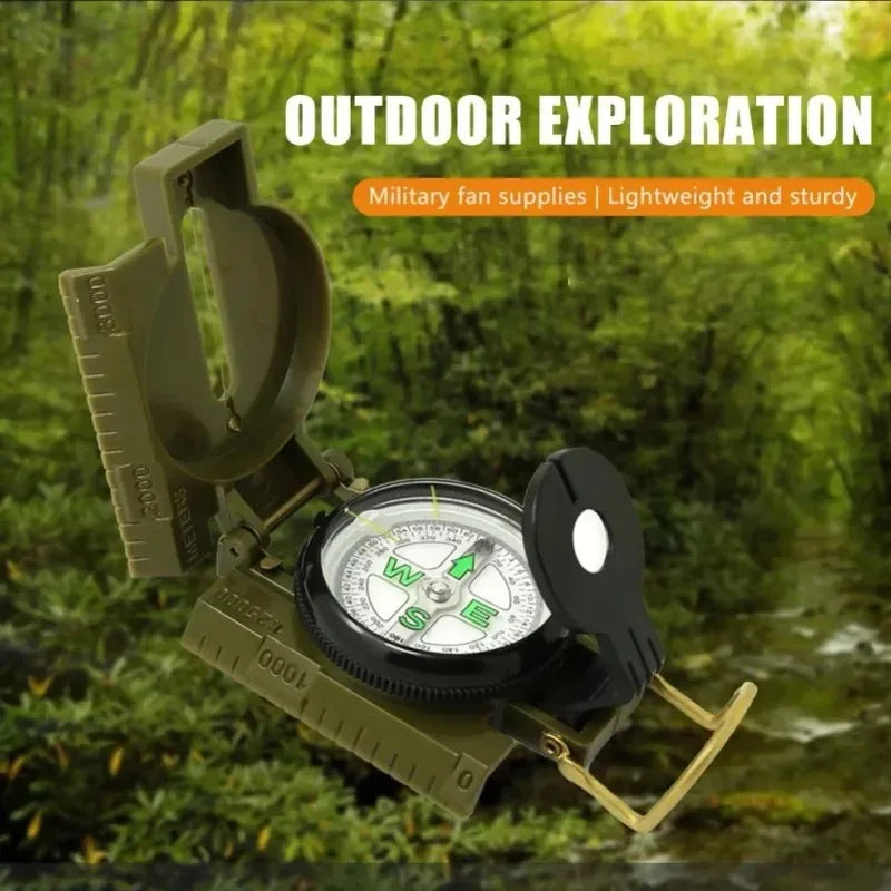 Multi-functional Military Aiming Navigation Compass, Wilderness Children's Survival Compass, Waterproof Magnetic Equipment