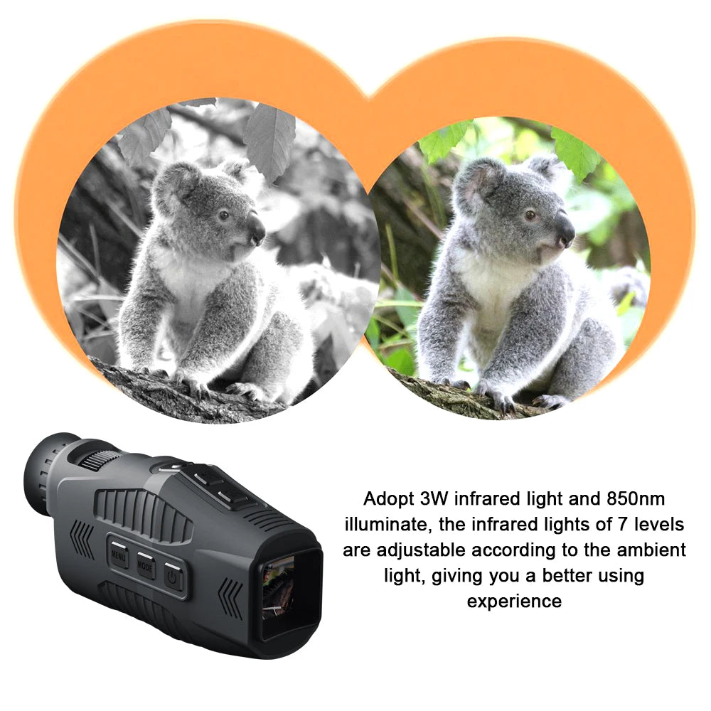 R11 1080P Monocular Infrared Night Vision Device Day Night Use Photo Video 5X Digital 300M Full Dark Viewing Distanc For Hunting