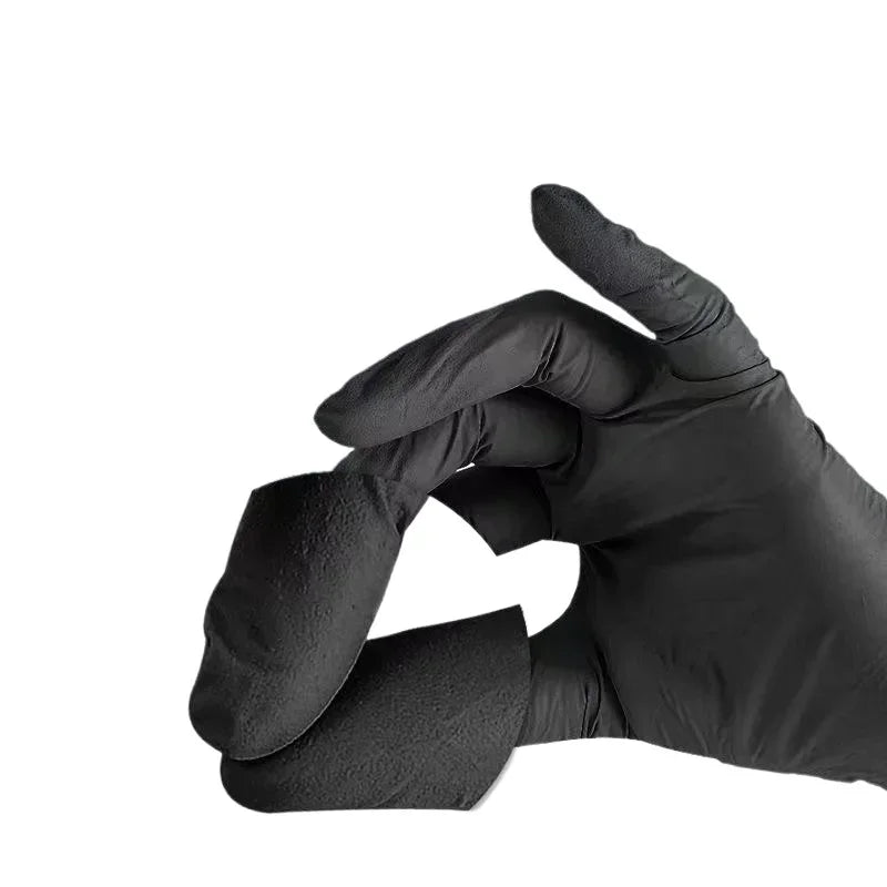 10/20/50/100pcs Disposable PVC Black Nitrile Gloves,Waterproof Latex Free,For Car Repair Food Safe Hair Dyeing Work Gloves