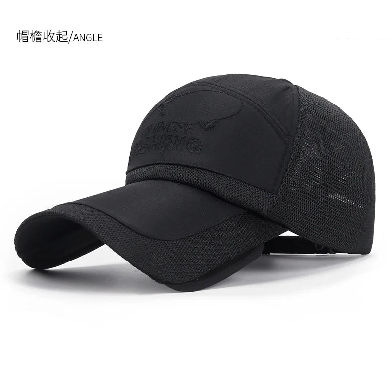 Sunvisor Adjustable Sunvisor Hats Fishing Cap Summer Outdoor Sports Travel Quick-drying Breathable Mesh Baseball Hat