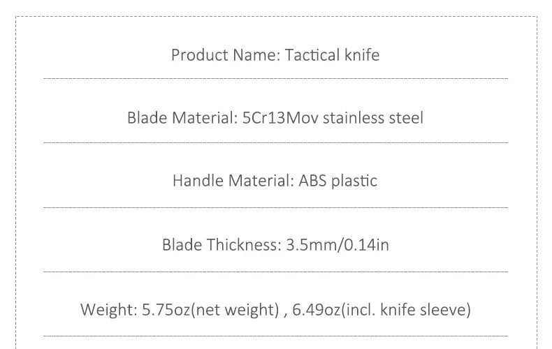 NEW Outdoor Camping Tactical Straight Knife, Portable Outdoor Tool Knife, EDC Gear, High Hardness Self-Defense Survival Knife