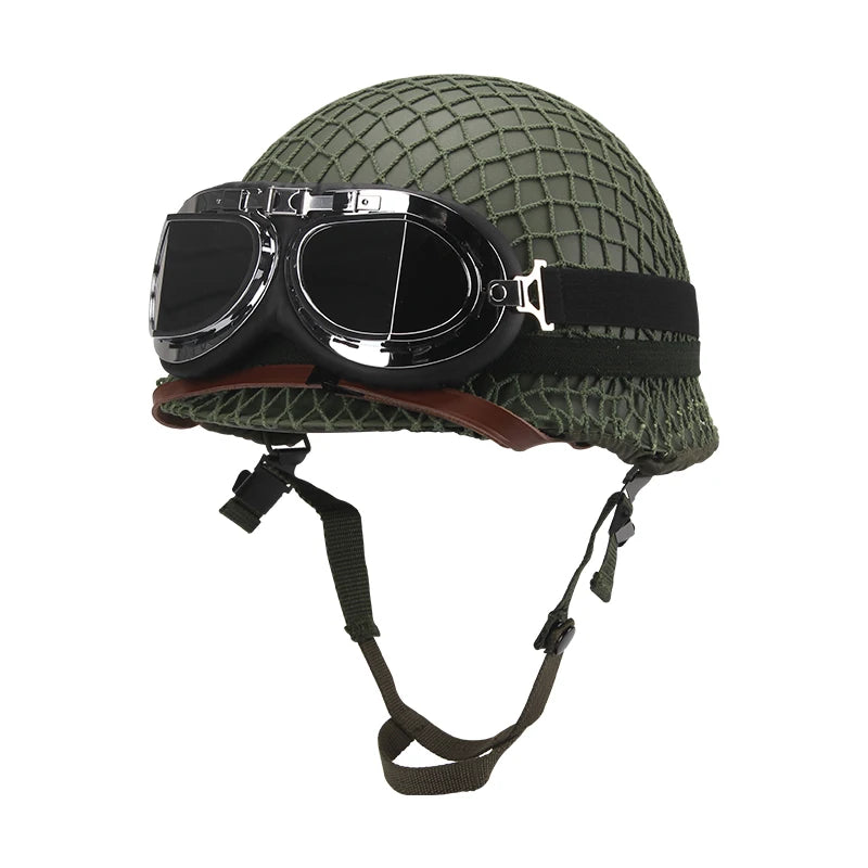 Tactical Battle Helmet Double Layer Anti-Lo Steel Helmet Field Brother Cany Heaear Film And TV Props Military Fan Gear