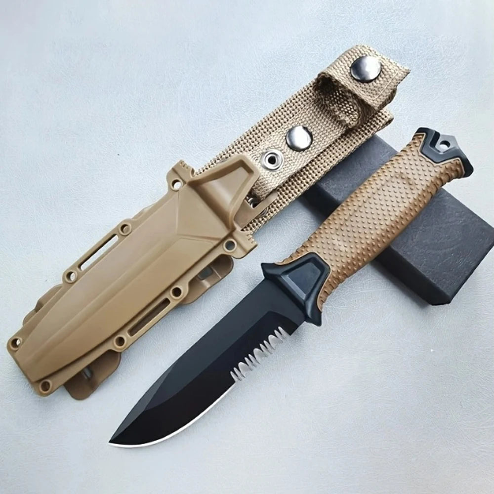 Fashion Stainless Steel Outdoor Survival Knife Portable Camping Pocket Knife Military Tactical Knives for Self Defense Hiking