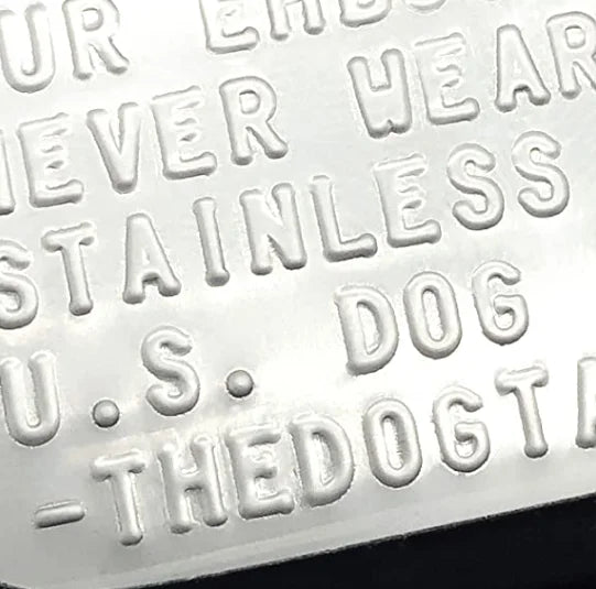 Stainless Steel The Dog Tag Military Set of 2 Personalised Necklaces Army Style with Ball Chain Silencers Custom Make Necklaces