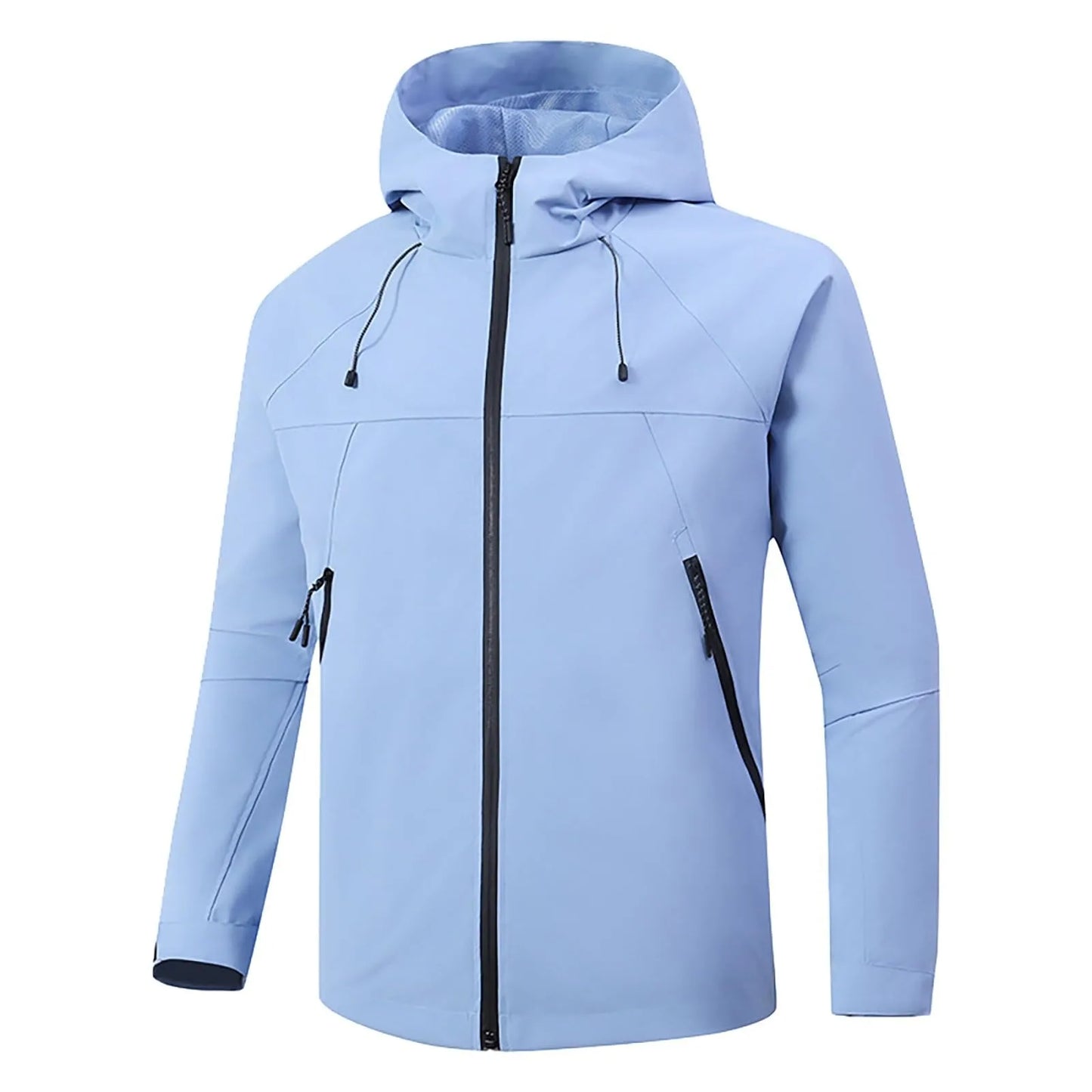 Women's Outdoor Jacket Casual Zipper Hooded Jacket Breathable Windproof Waterproof and Stain-resistant Mountaineering Clothing