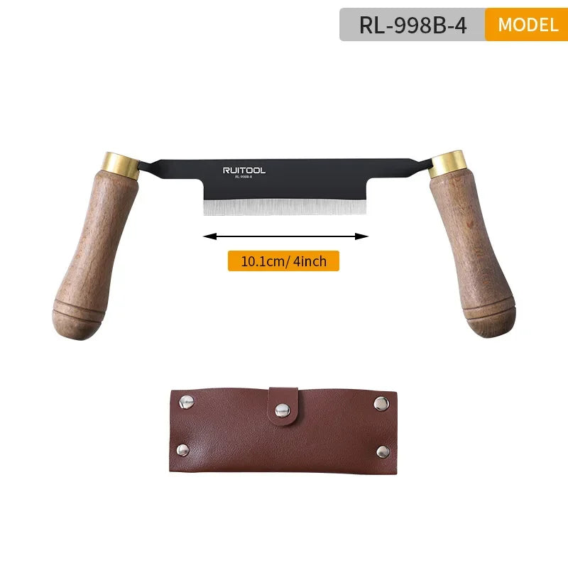 4/6/8 Inch Woodworking Straight Line Draw Knife Multifunctional Carpentry Shovel Tree Peeling Planer Carbon Steel Bark Scraper